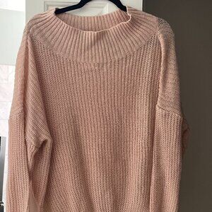 Pink off the shoulder sweater